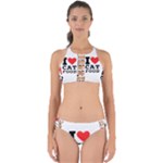 I love cat food Perfectly Cut Out Bikini Set