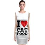 I love cat food Sleeveless Velvet Midi Dress
