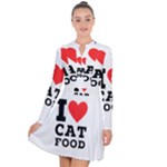 I love cat food Long Sleeve Panel Dress