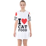 I love cat food Sixties Short Sleeve Mini Dress