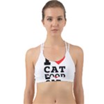 I love cat food Back Web Sports Bra