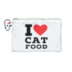 I love cat food Canvas Cosmetic Bag (Medium)