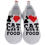 I love cat food Kids  Velcro No Lace Shoes