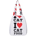 I love cat food Center Zip Backpack