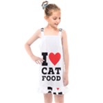 I love cat food Kids  Overall Dress