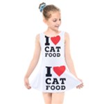 I love cat food Kids  Skater Dress Swimsuit