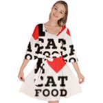 I love cat food Velour Kimono Dress