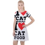 I love cat food Cap Sleeve Velour Dress 