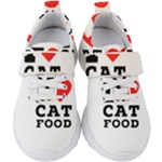 I love cat food Kids  Velcro Strap Shoes