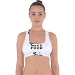 I love cat food Cross Back Hipster Bikini Top 