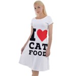 I love cat food Classic Short Sleeve Dress