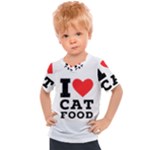 I love cat food Kids  Sports Tee