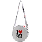 I love cat food Crossbody Circle Bag