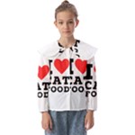 I love cat food Kids  Peter Pan Collar Blouse