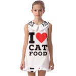 I love cat food Kids  Pilgrim Collar Ruffle Hem Dress