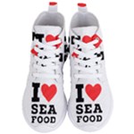 I love sea food Women s Lightweight High Top Sneakers