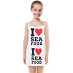 I love sea food Kids  Summer Sun Dress