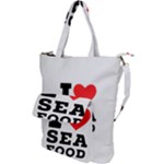 I love sea food Shoulder Tote Bag