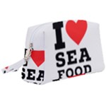 I love sea food Wristlet Pouch Bag (Large)