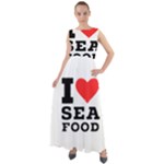 I love sea food Chiffon Mesh Boho Maxi Dress