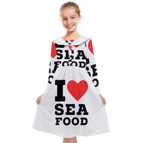 I love sea food Kids  Midi Sailor Dress from UrbanLoad.com