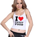 I love sweet food Spaghetti Strap Bra Top