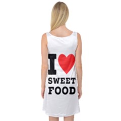 Sleeveless Satin Nightdress Back Sleeveless Satin Nightdress Back