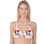 I love sweet food Reversible Tri Bikini Top