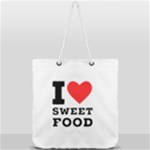 I love sweet food Full Print Rope Handle Tote (Large)