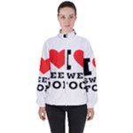 I love sweet food Women s High Neck Windbreaker