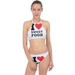 I love sweet food Racer Front Bikini Set