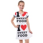 I love sweet food Kids  Cross Web Dress