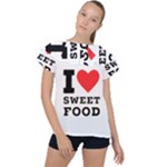 I love sweet food Ruffle Collar Chiffon Blouse