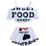 I love sweet food Kids  Off Shoulder Skirt Bikini