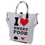 I love sweet food Buckle Top Tote Bag