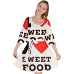 I love sweet food Velour Kimono Dress