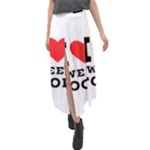 I love sweet food Velour Split Maxi Skirt