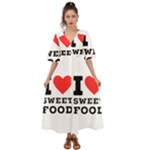 I love sweet food Kimono Sleeve Boho Dress