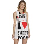 I love sweet food Sleeveless High Waist Mini Dress