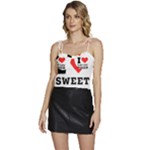 I love sweet food Flowy Camisole Tie Up Top