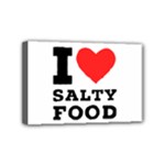 I love salty food Mini Canvas 6  x 4  (Stretched)