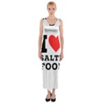 I love salty food Fitted Maxi Dress