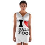 I love salty food Wrap Front Bodycon Dress