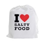I love salty food Drawstring Pouch (2XL)