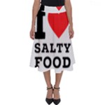 I love salty food Perfect Length Midi Skirt