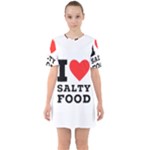 I love salty food Sixties Short Sleeve Mini Dress