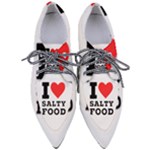 I love salty food Pointed Oxford Shoes