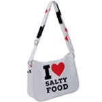 I love salty food Zip Up Shoulder Bag