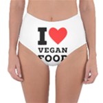 I love vegan food  Reversible High-Waist Bikini Bottoms