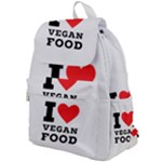 I love vegan food  Top Flap Backpack